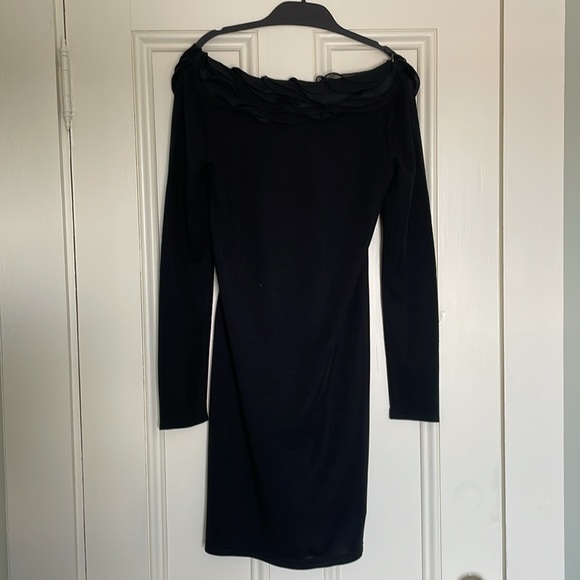 NWT Ann Taylor Melange Ruffle Neck Dress - Picture 6 of 8